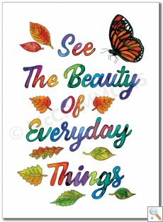 What is Beauty: See the beauty of everyday things - Banner BAN668