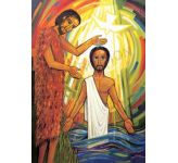 Jesus baptised by John - Banner